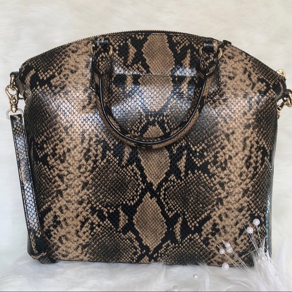 👜New Brahmin 👜Large Duxbury Satchel Coffee - Picture 2 of 6